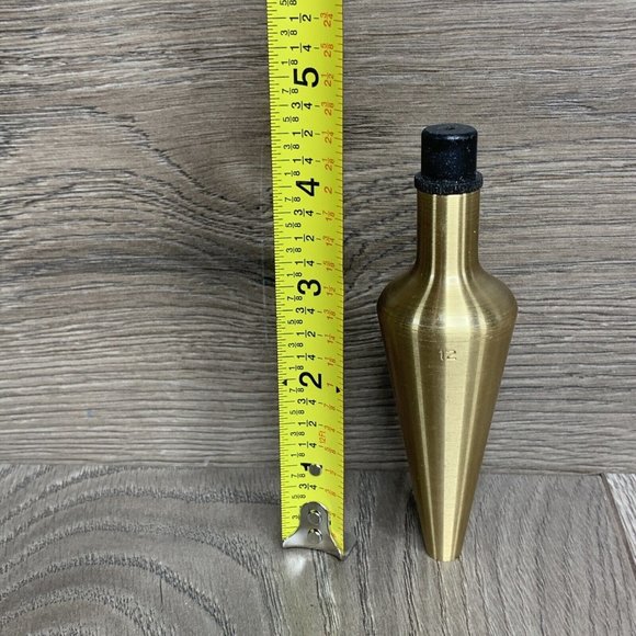 Palmer instruments Solid Brass vintage plum bob Heavy weighs 11.5 ounces - Picture 3 of 7